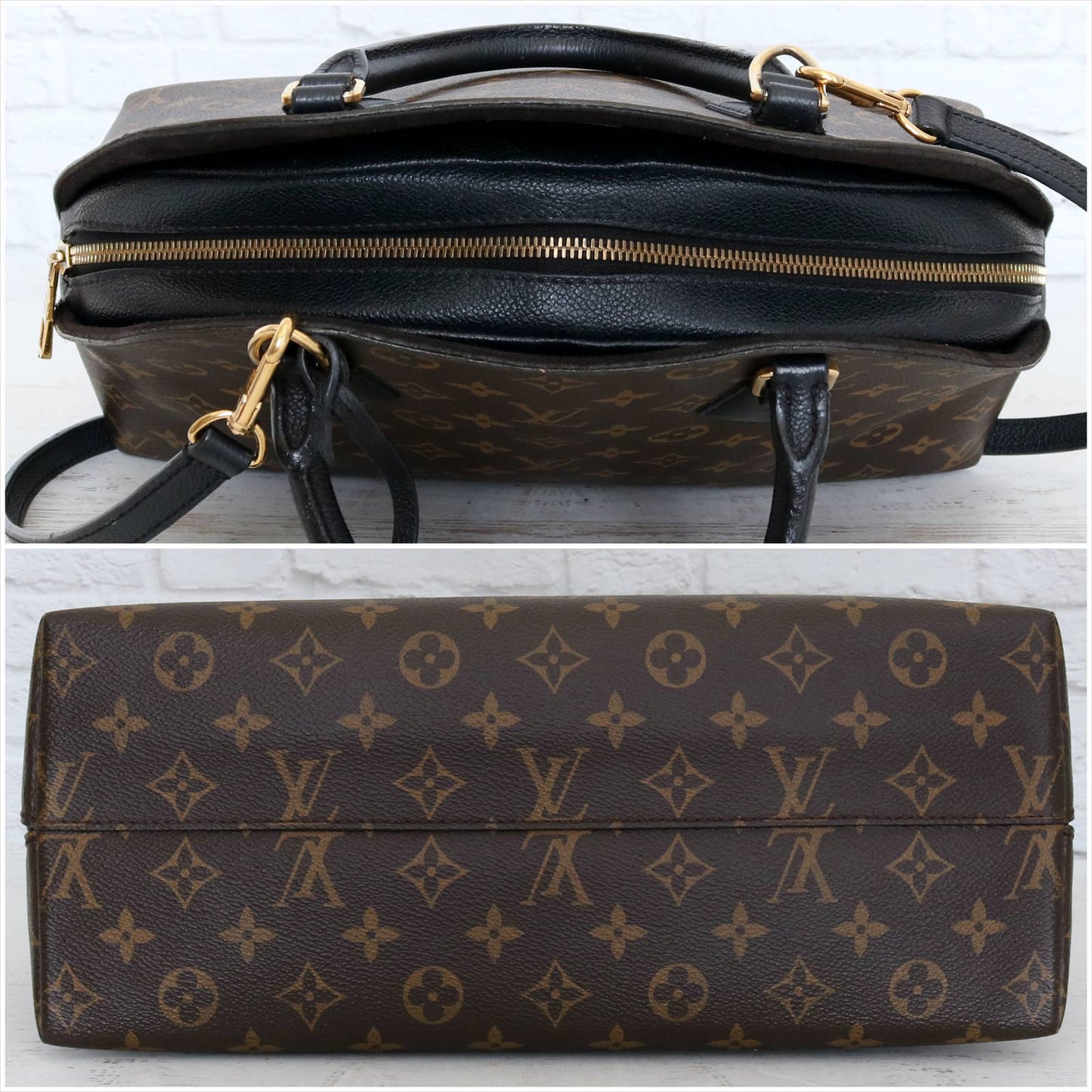 Louis Vuitton Alma B'N'B Monogram Black Shoulder Bag & Satchel