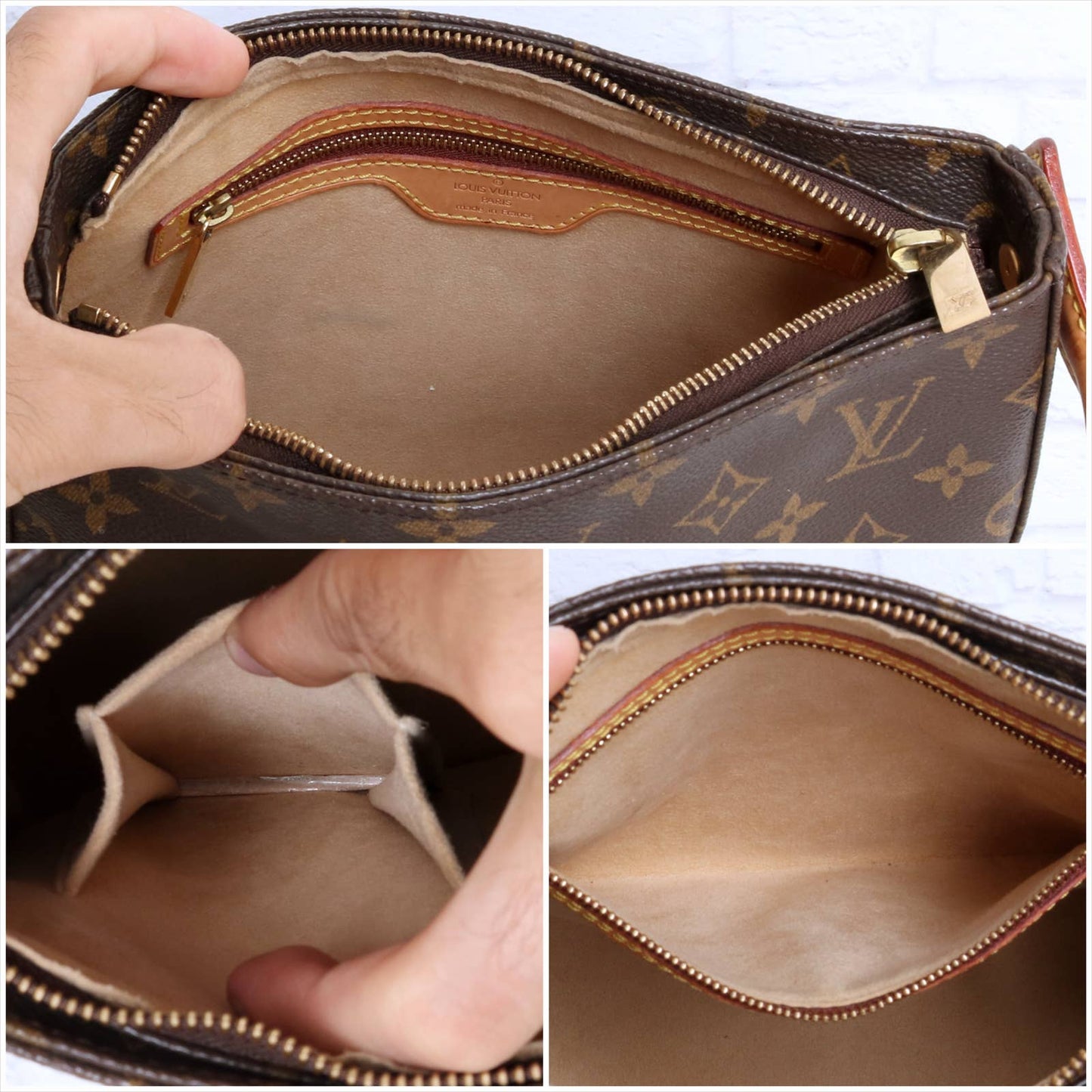 Louis Vuitton Looping MM Monogram Shoulder Bag Tote