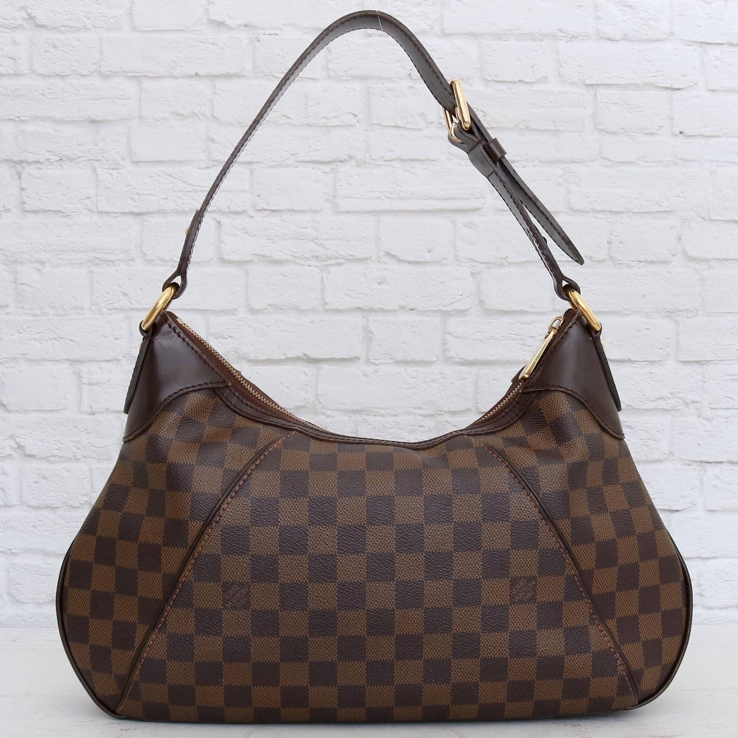 Louis Vuitton Thames GM Damier Ebene Hobo Shoulder Bag