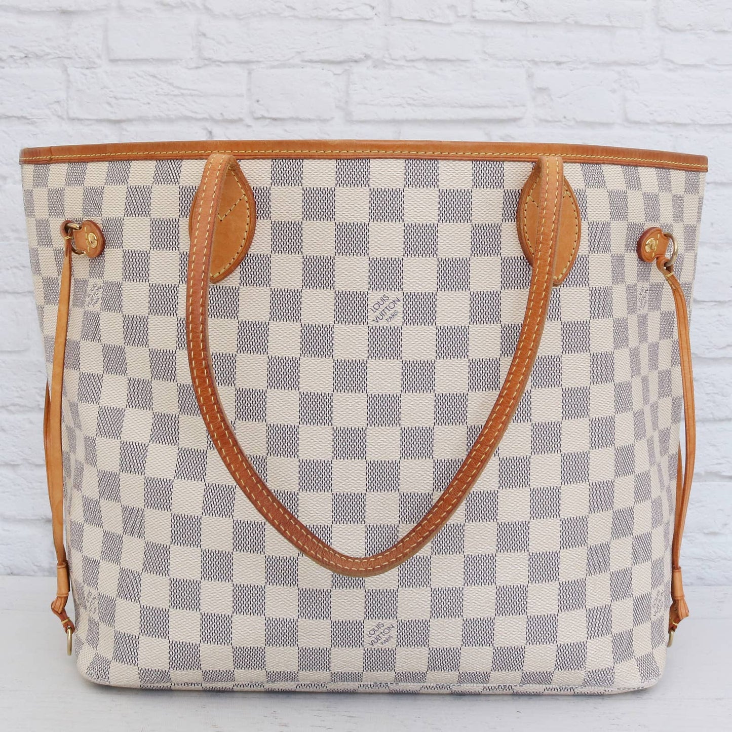 Louis Vuitton Neverfull MM Damier Azur Tote