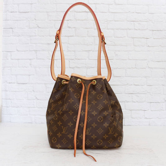 Louis Vuitton Petit Noé Monogram Shoulder Bag Bucket