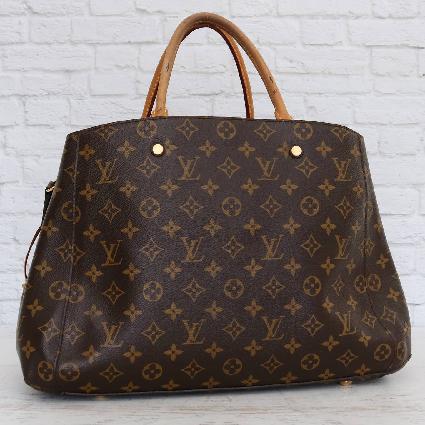 Louis Vuitton Montaigne GM Shoulder Bag Satchel Monogram Handbag Purse