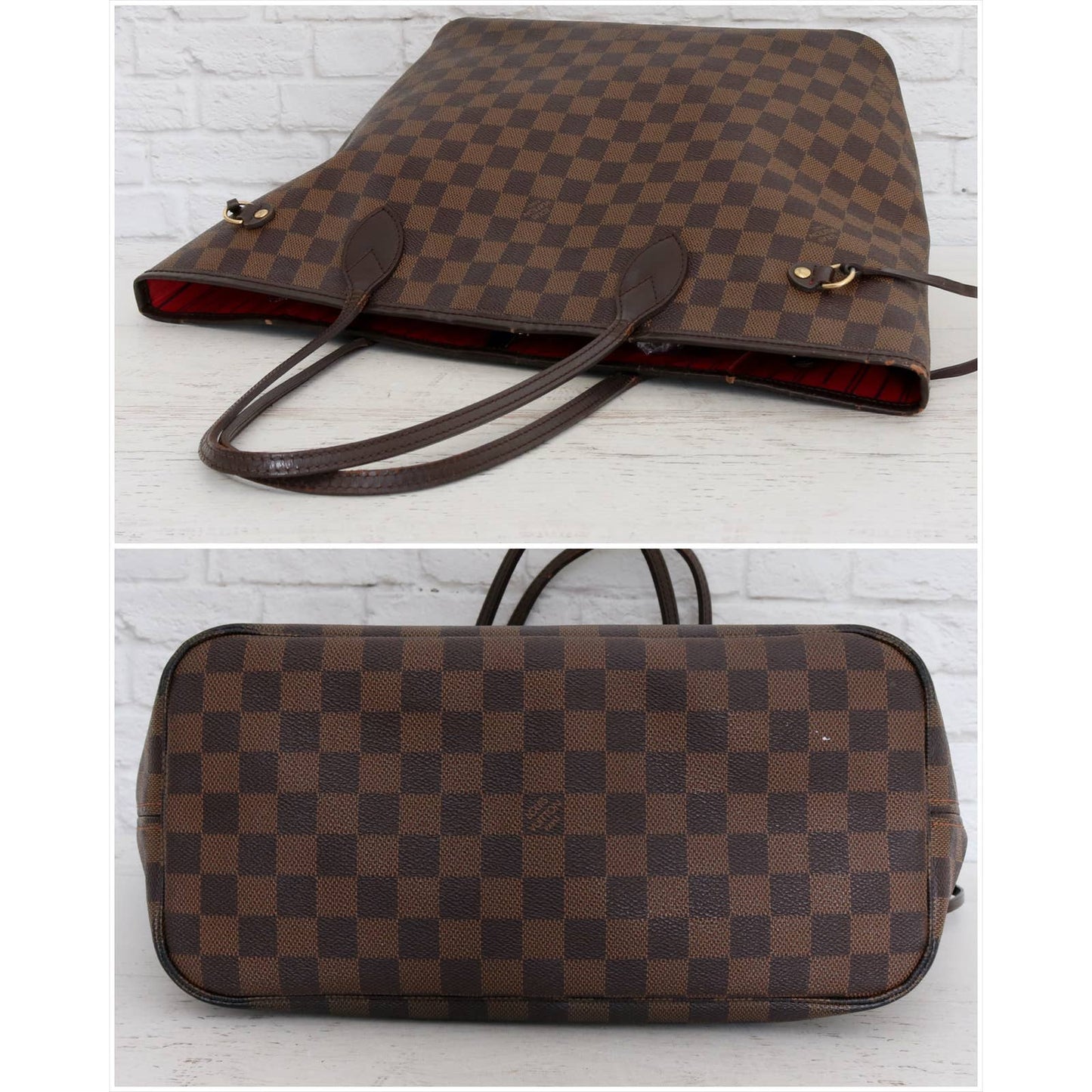 Louis Vuitton Neverfull MM Damier Ebene Tote