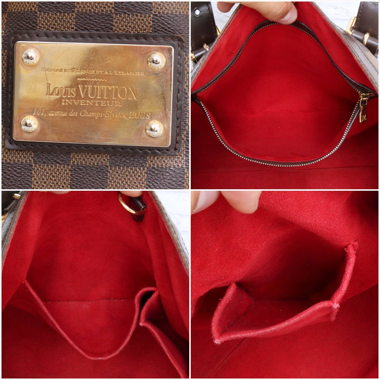 Louis Vuitton Hampstead MM Damier Ebene Shoulder Bag