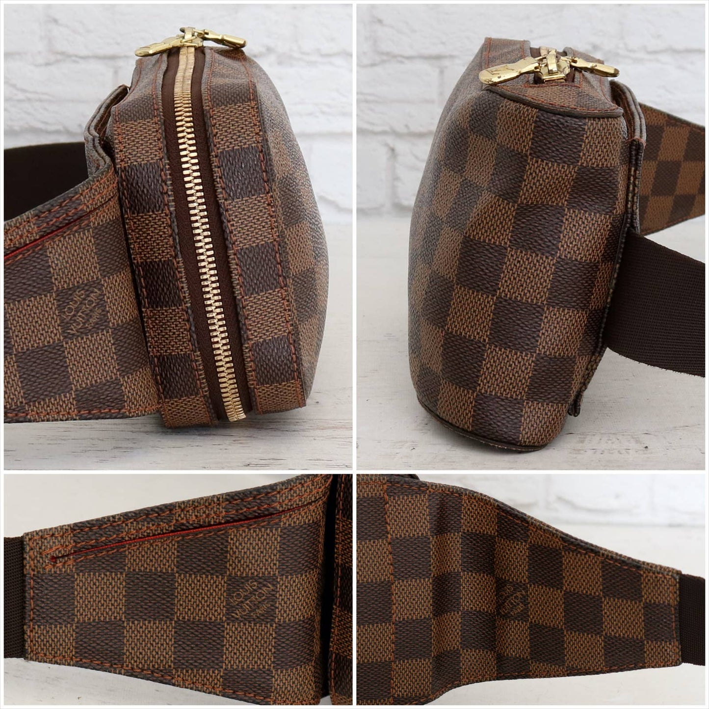 Louis Vuitton Geronimos Damier Ebene Sling Waist Bumbag