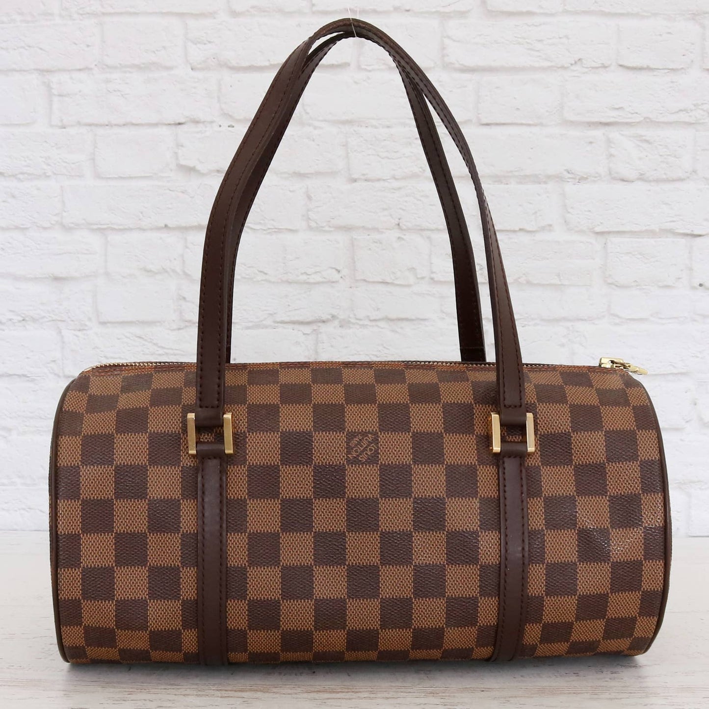 Louis Vuitton Papillon 30 Damier Ebene Satchel Purse