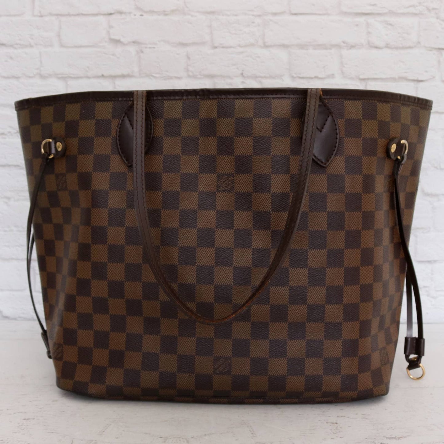 Louis Vuitton Neverfull MM Damier Ebene Tote