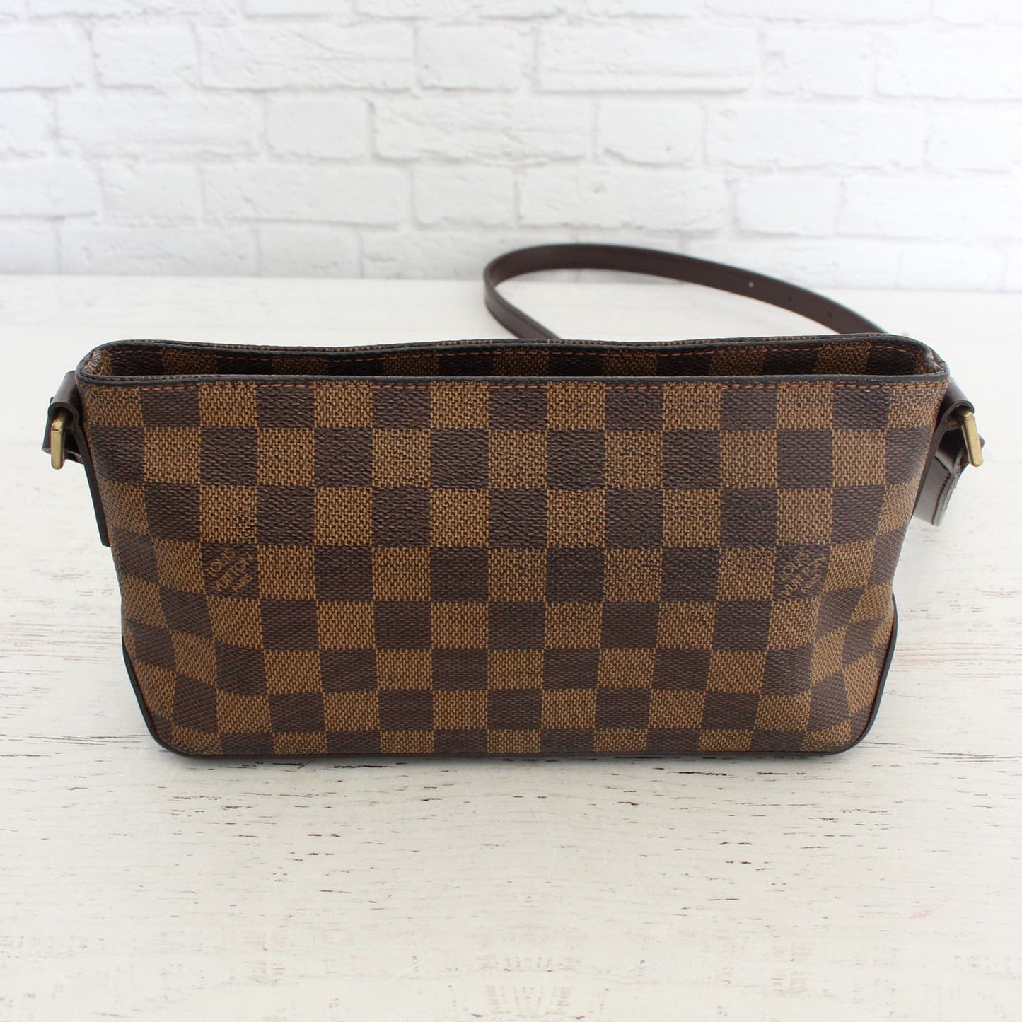 Louis Vuitton Trotteur Damier Ebene Crossbody & Shoulder Small Leather