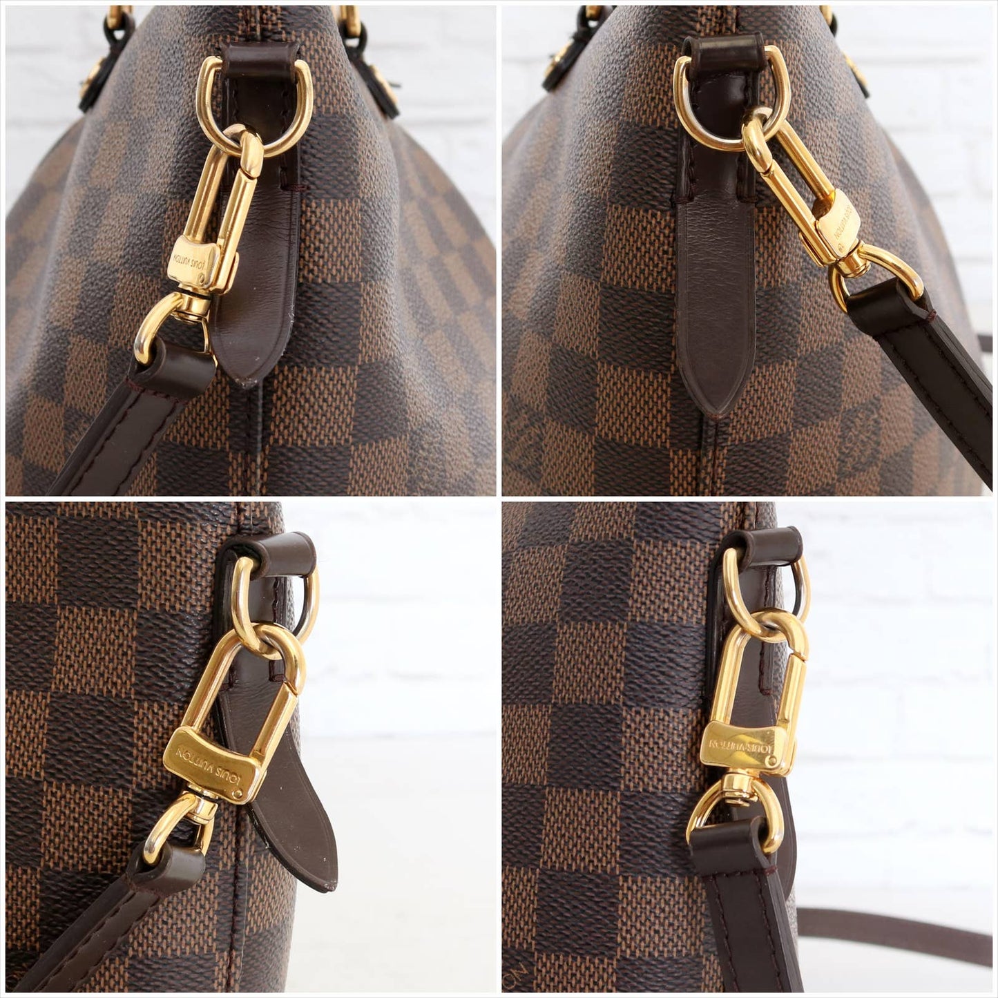 Louis Vuitton Siena PM Damier Ebene Crossbody Satchel