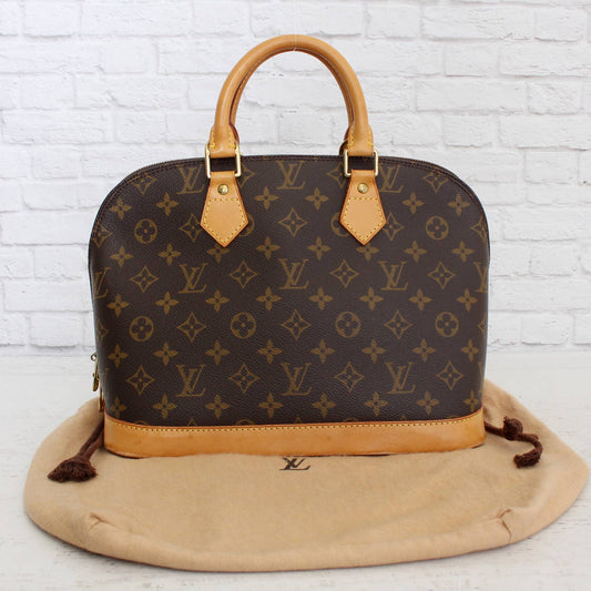 Louis Vuitton Alma MM Monogram Satchel