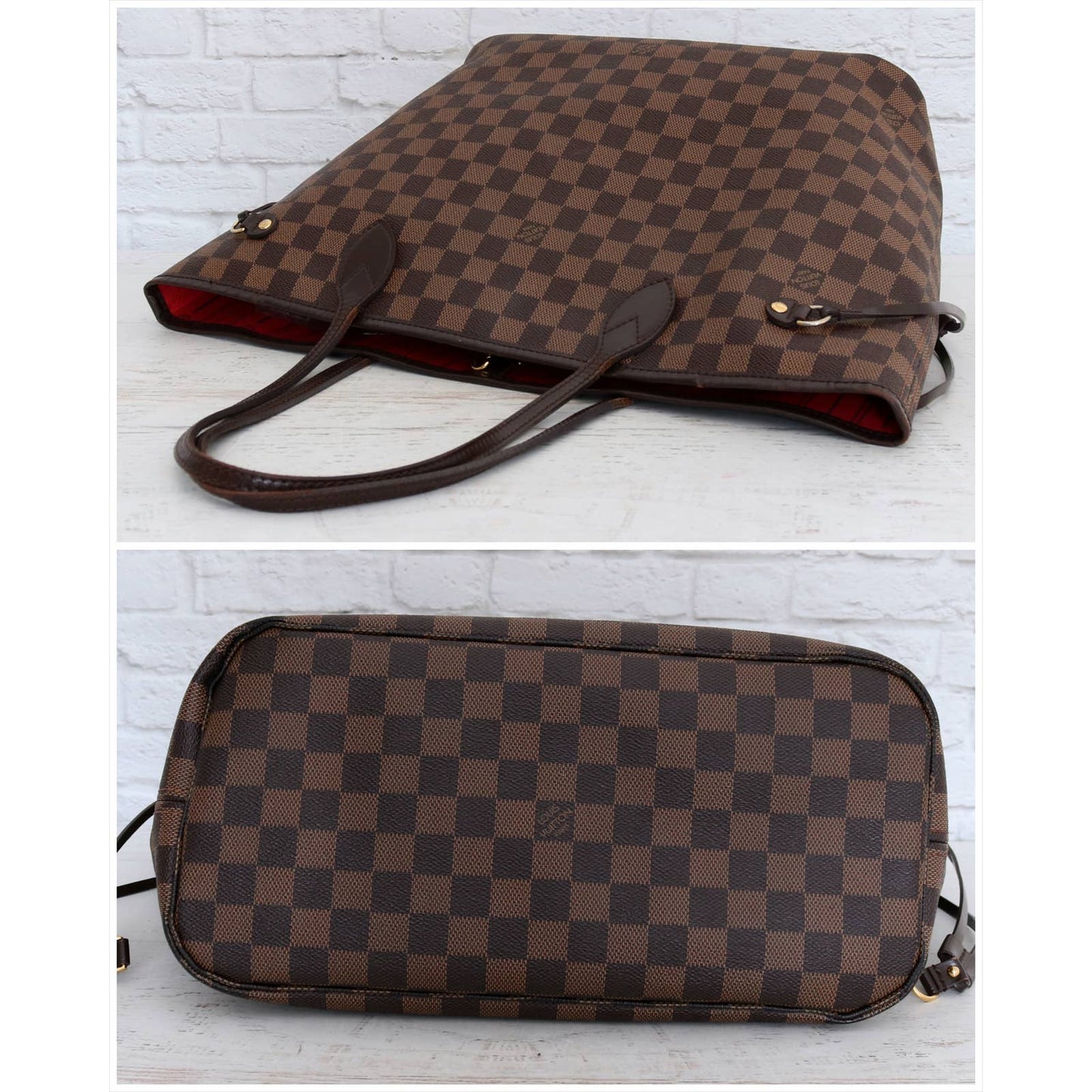 Louis Vuitton Neverfull MM Damier Ebene Tote