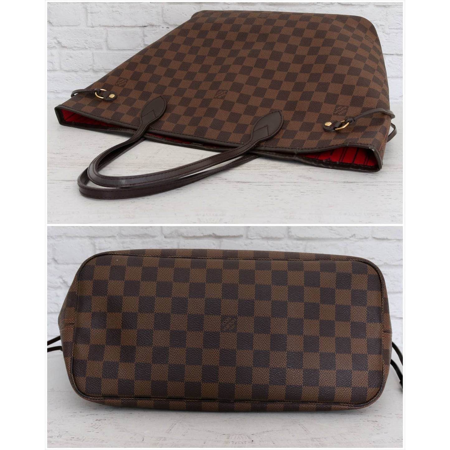 Louis Vuitton Neverfull MM Damier Ebene Tote