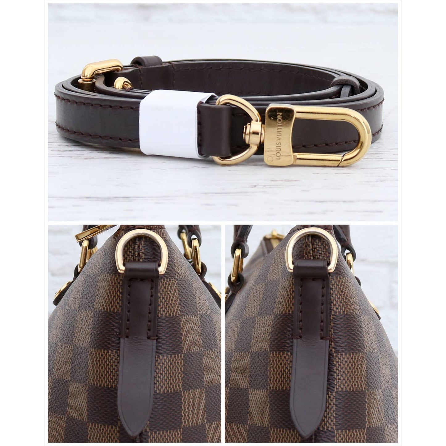 Louis Vuitton Siena MM Damier Ebene Satchel Crossbody