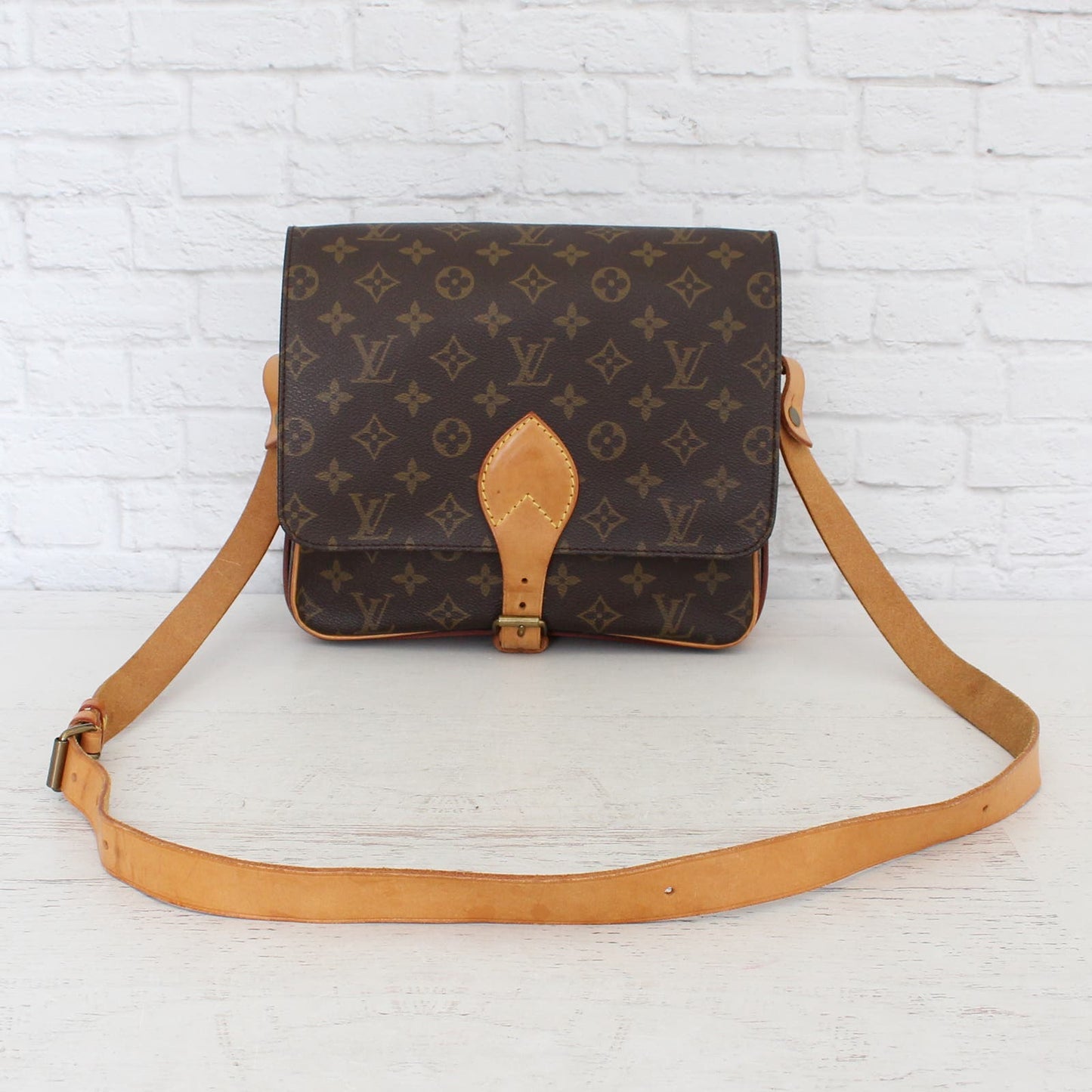 Louis Vuitton Cartouchiere GM Monogram Crossbody Shoulder Bag LV Purse