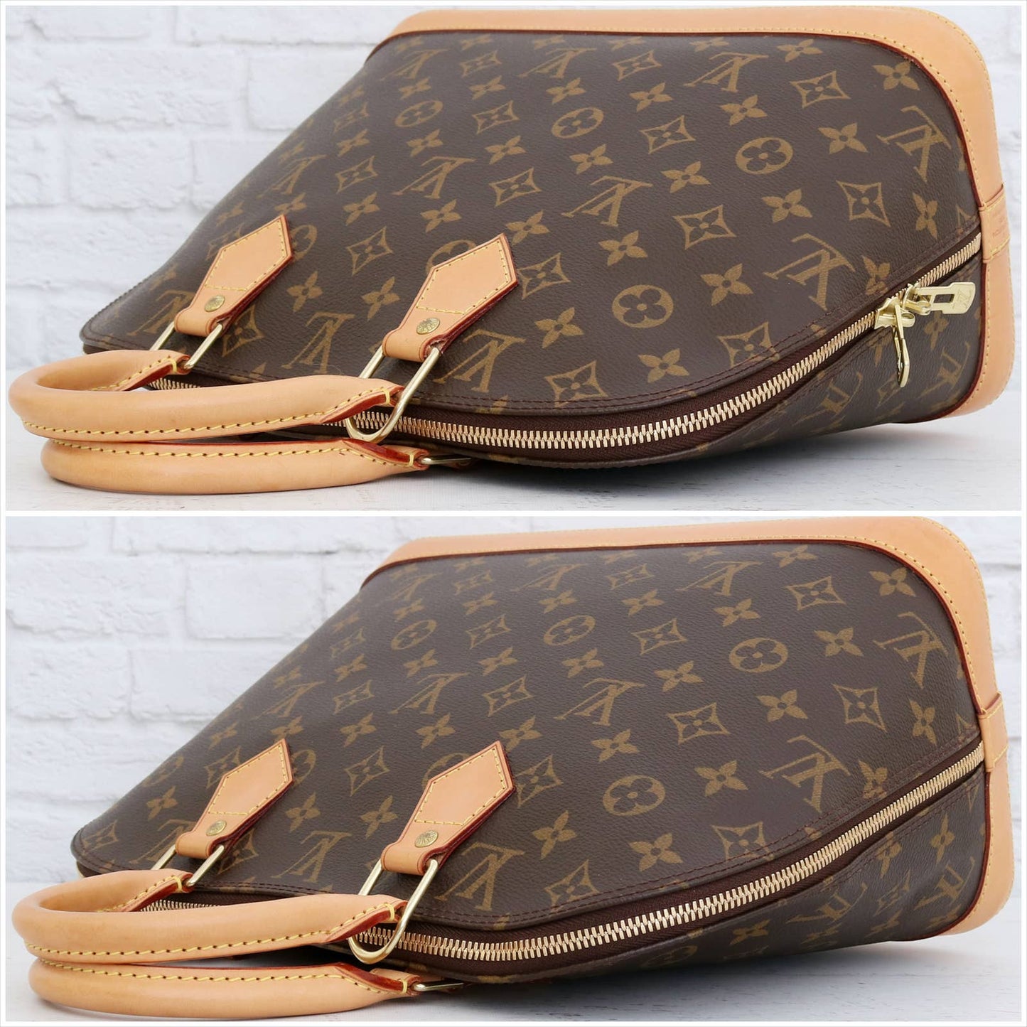 Louis Vuitton Alma MM Satchel Monogram