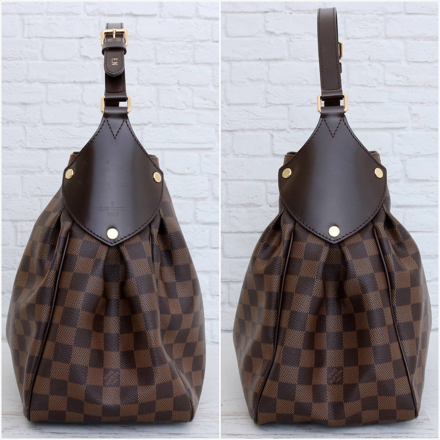 Louis Vuitton Regia Damier Ebene Tote Shoulder Bag