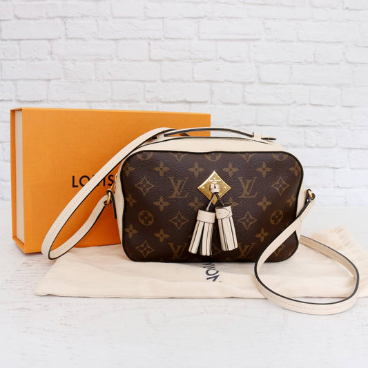 Louis Vuitton Saintonge Monogram Cream Calf Leather Crossbody