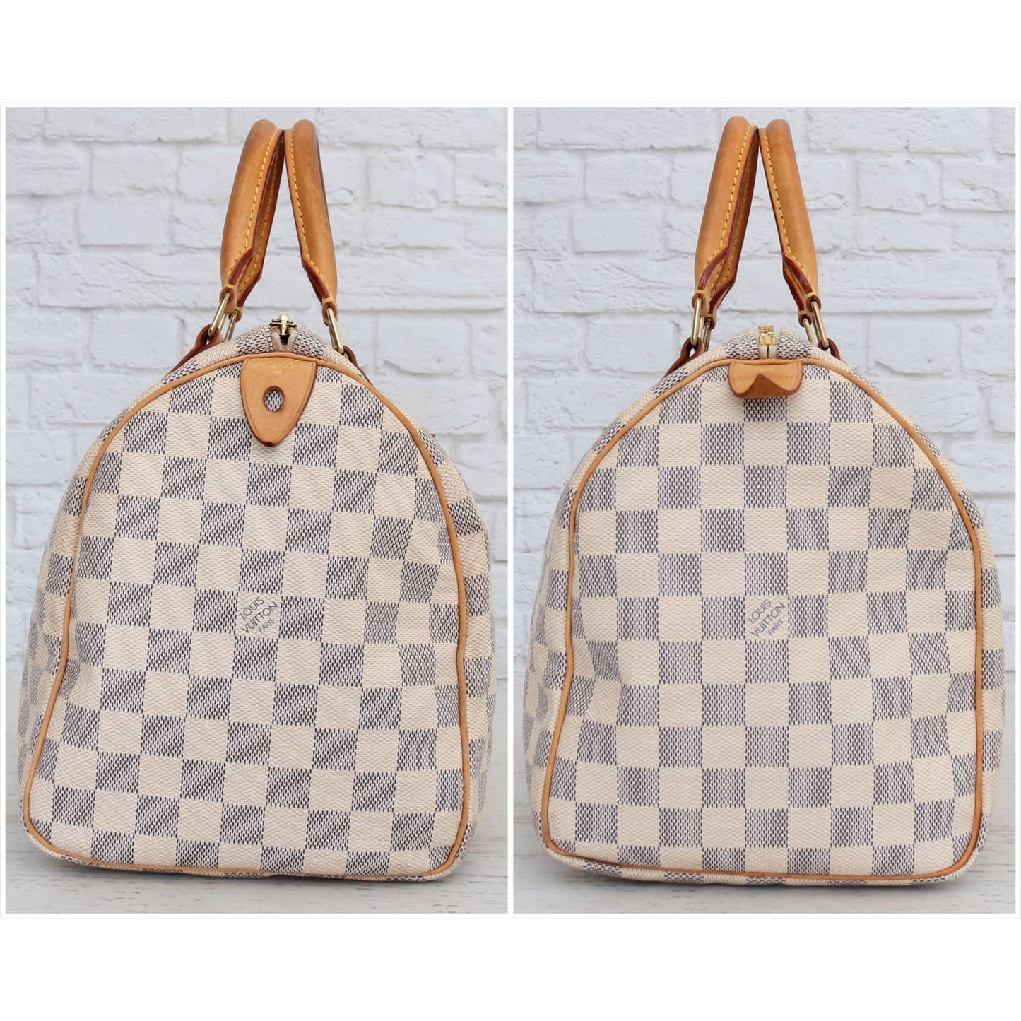 Louis Vuitton Speedy 30 Damier Azur Satchel