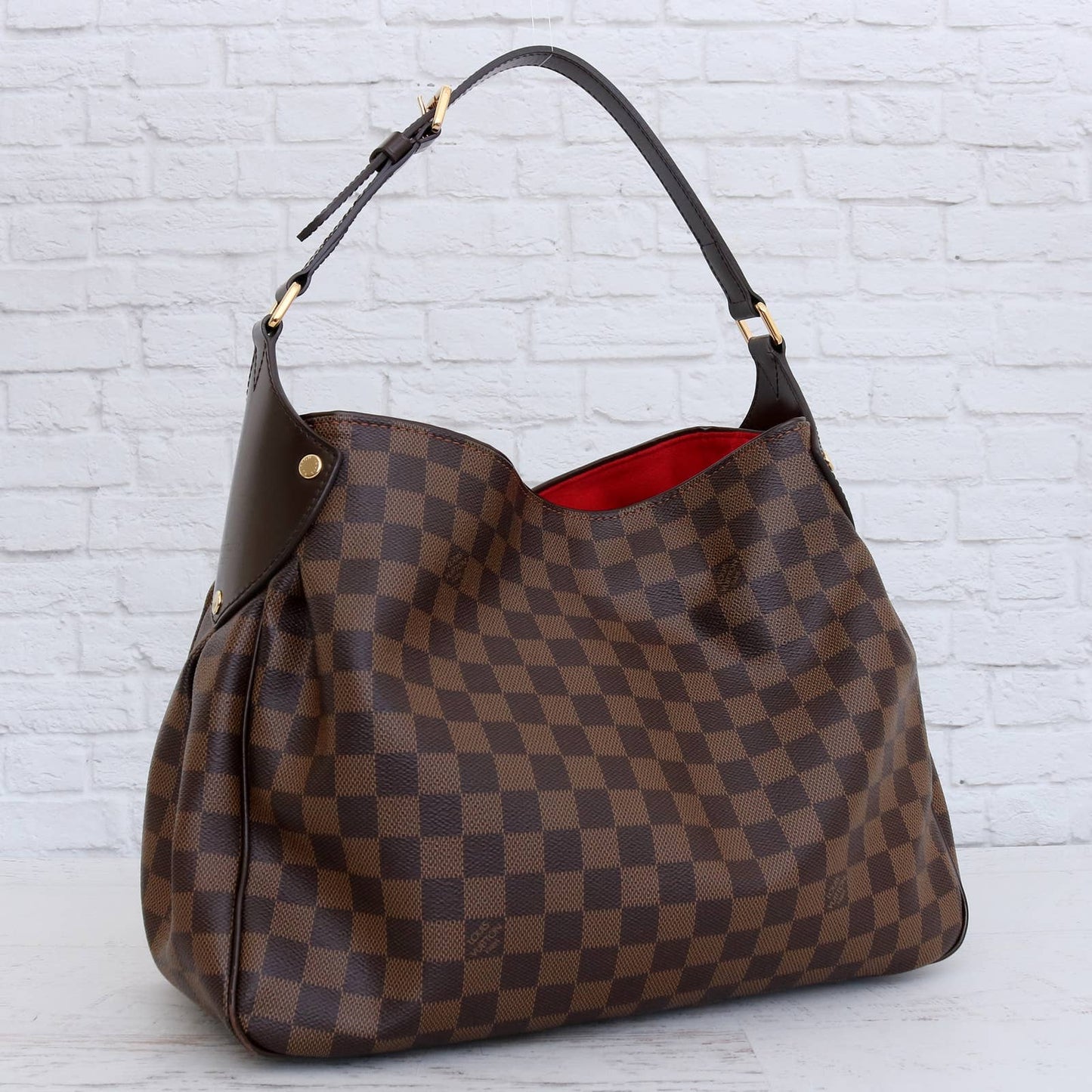 Louis Vuitton Regia Damier Ebene Tote Shoulder Bag