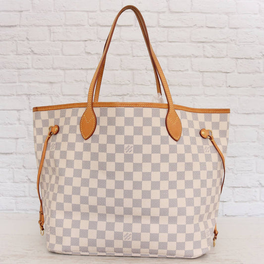 Louis Vuitton Neverfull MM Damier Azur Tote