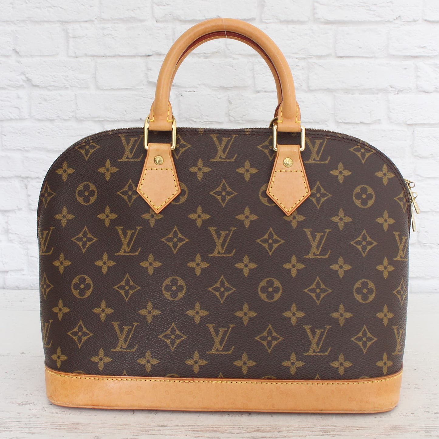 Louis Vuitton Alma MM Monogram Satchel