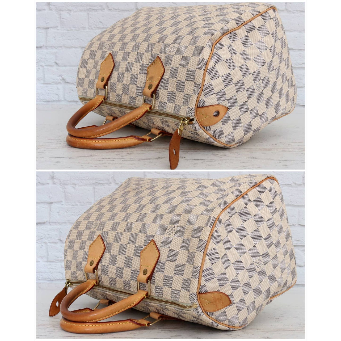 Louis Vuitton Speedy 30 Damier Azur Satchel