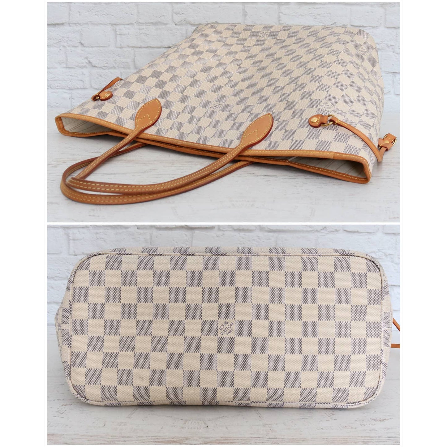 Louis Vuitton Neverfull MM Damier Azur Tote