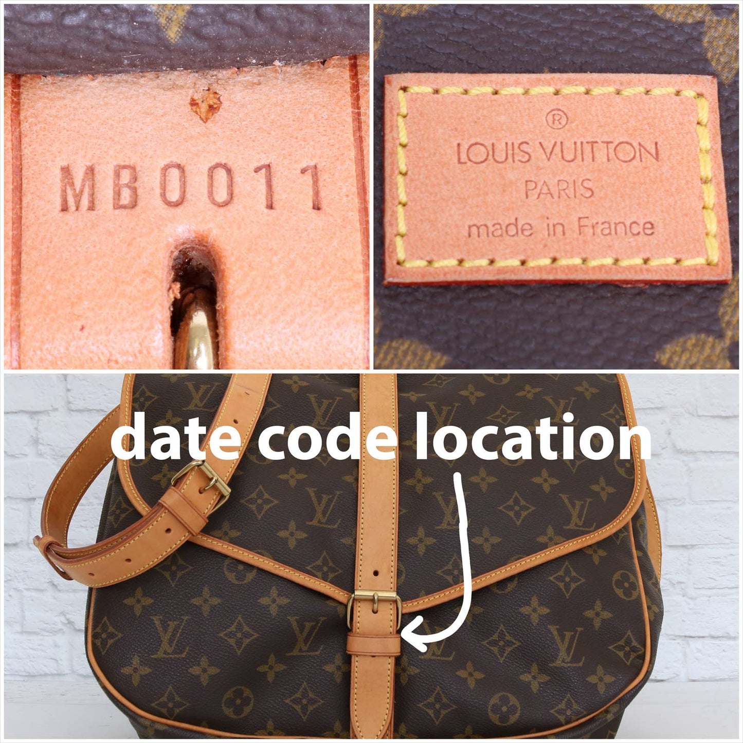 Louis Vuitton Saumur 35 Monogram Crossbody Canvas Messenger Purse Bag