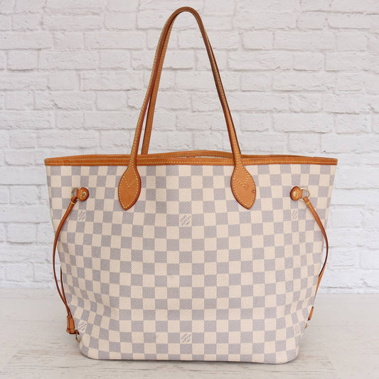 Louis Vuitton Neverfull MM Damier Azur Tote