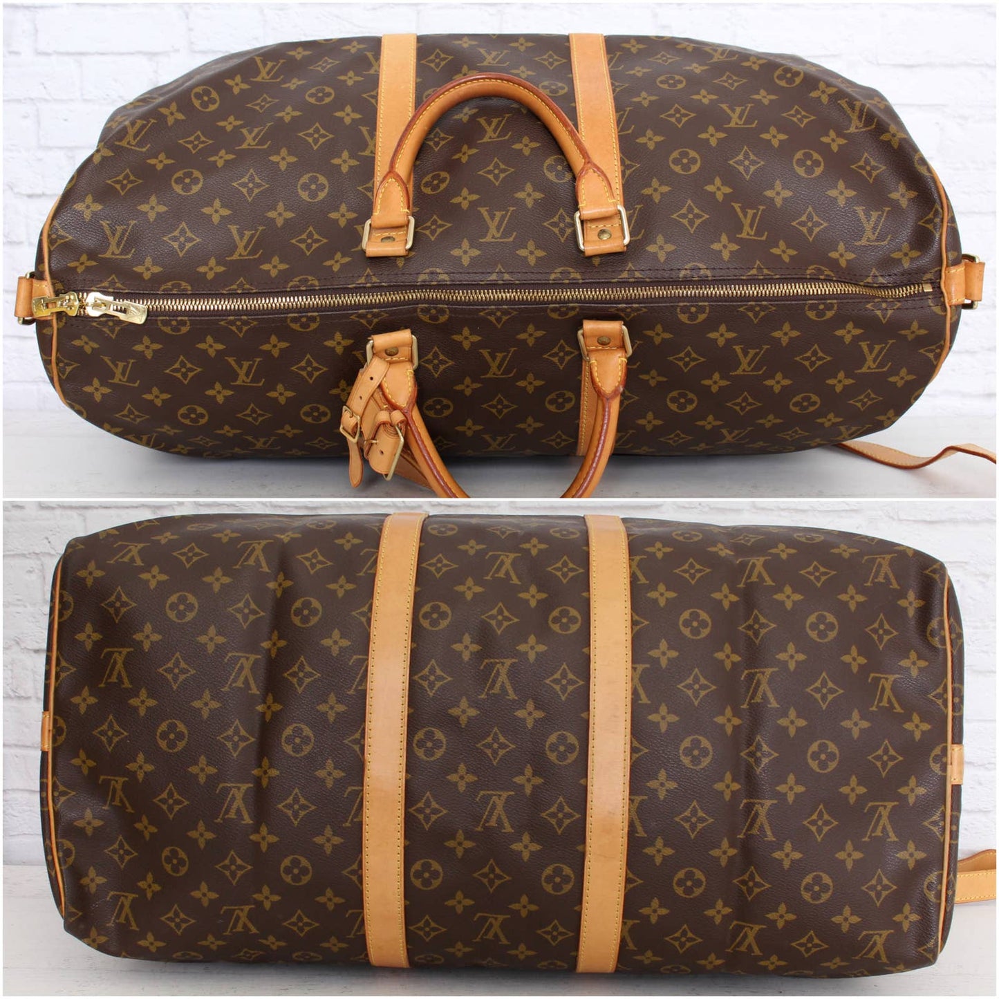 Louis Vuitton Keepall Bandouliere 55 Monogram Duffle Luggage Bag