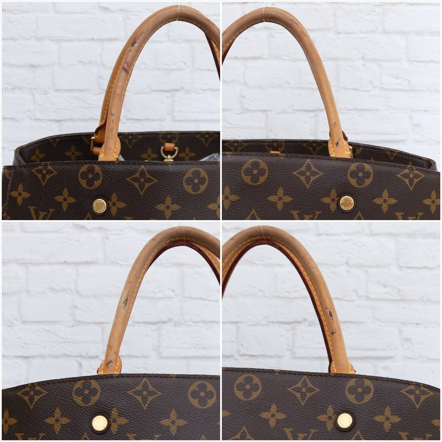 Louis Vuitton Montaigne GM Shoulder Bag Satchel Monogram Handbag Purse