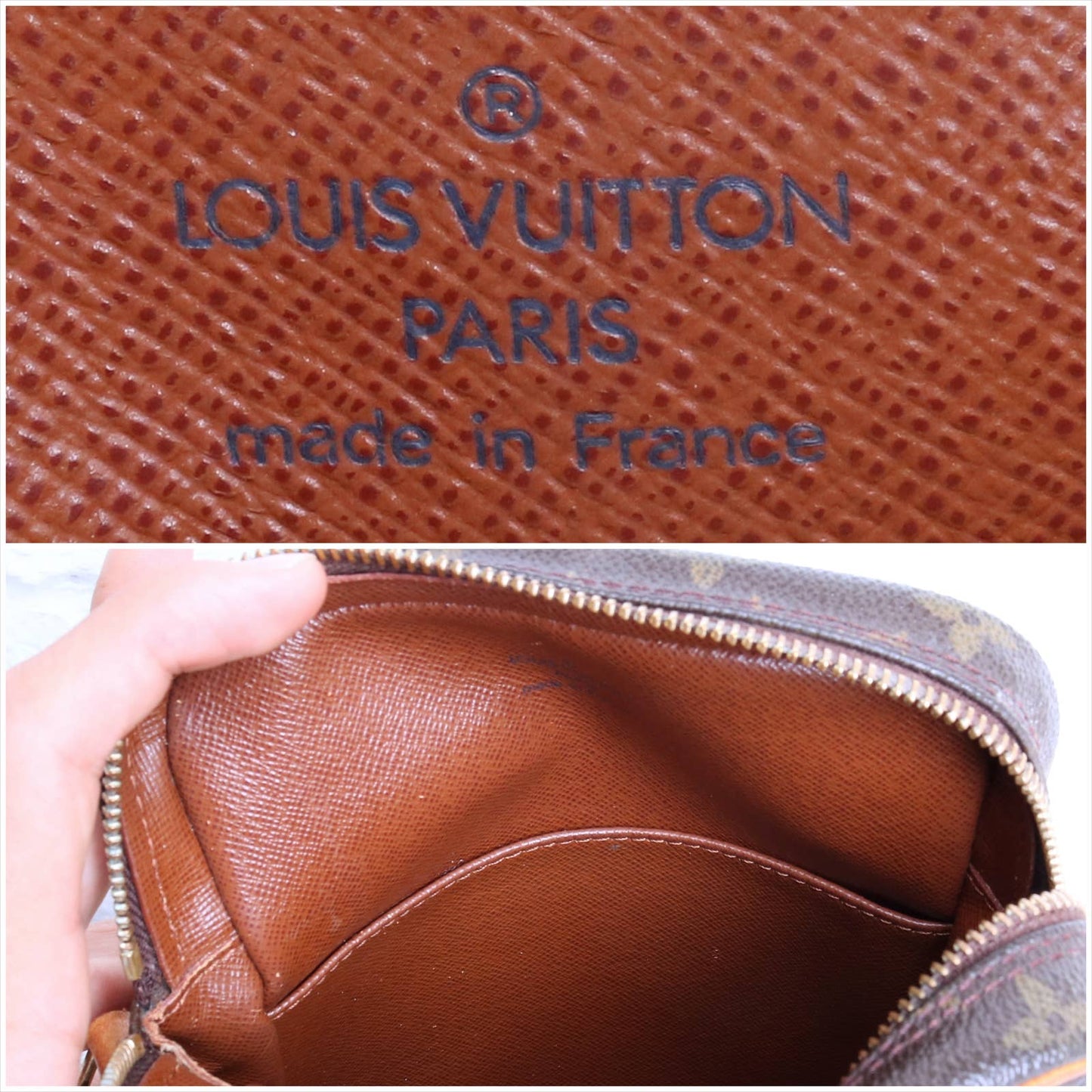 Louis Vuitton Amazon Crossbody Monogram Bag Messenger Purse Leather LV