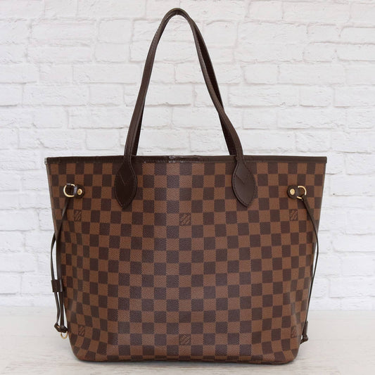 Louis Vuitton Neverfull MM Damier Ebene Tote