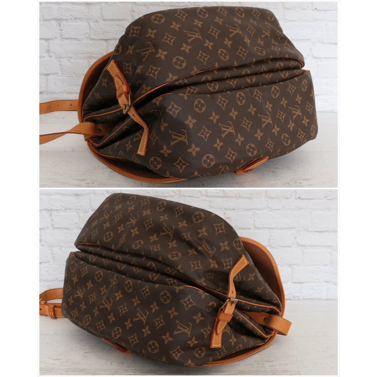 Louis Vuitton Saumur 35 Monogram Crossbody Leather Messenger Shoulder