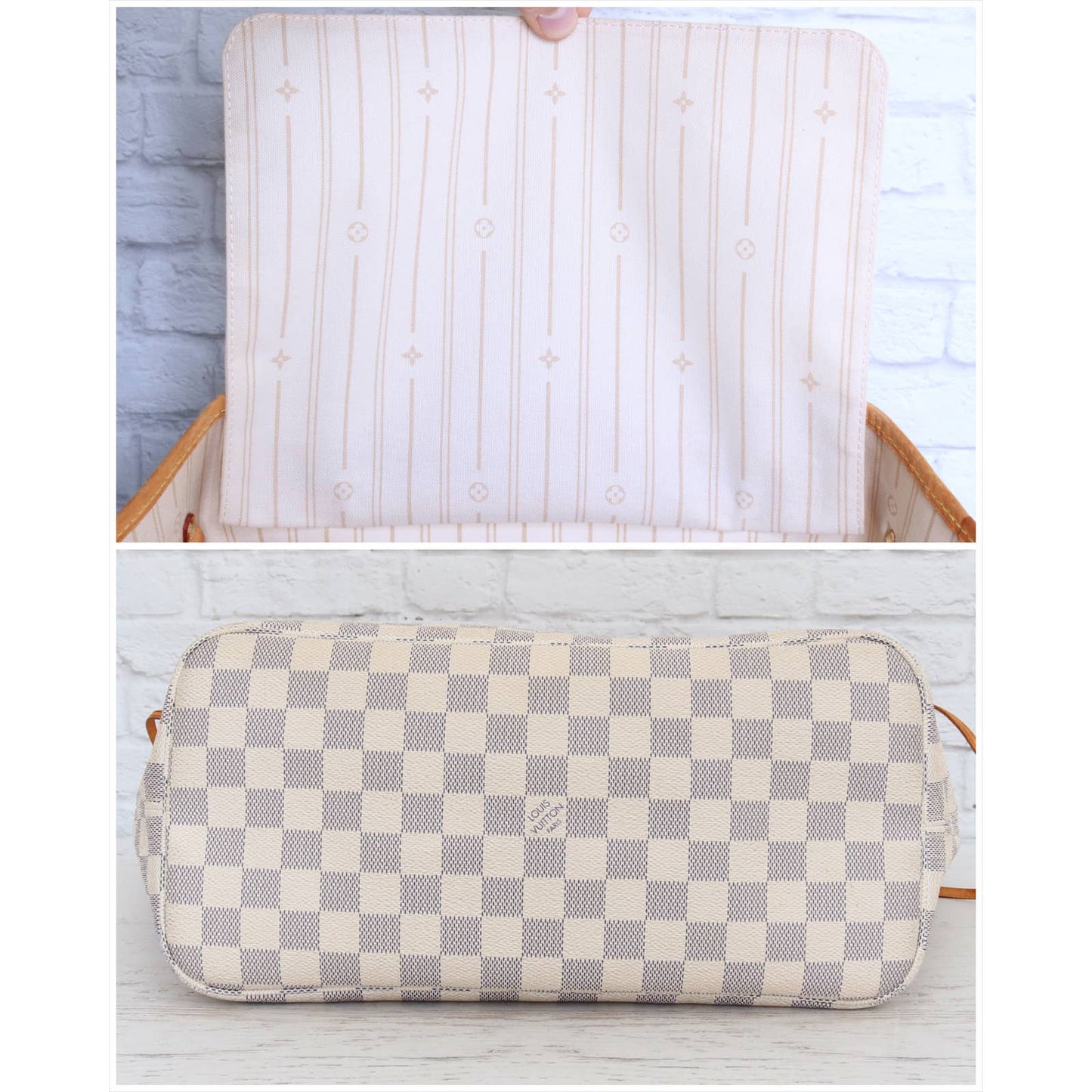 Louis Vuitton Neverfull MM Damier Azur Tote