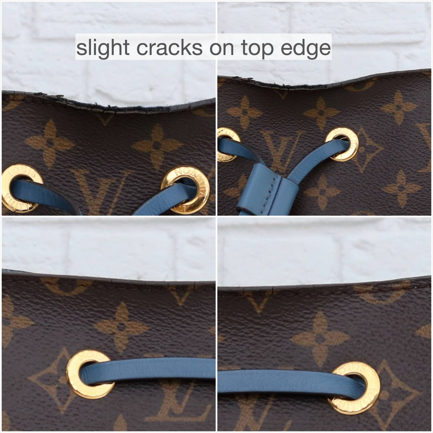 Louis Vuitton NéoNoé MM Monogram Blue Bucket Shoulder & Crossbody