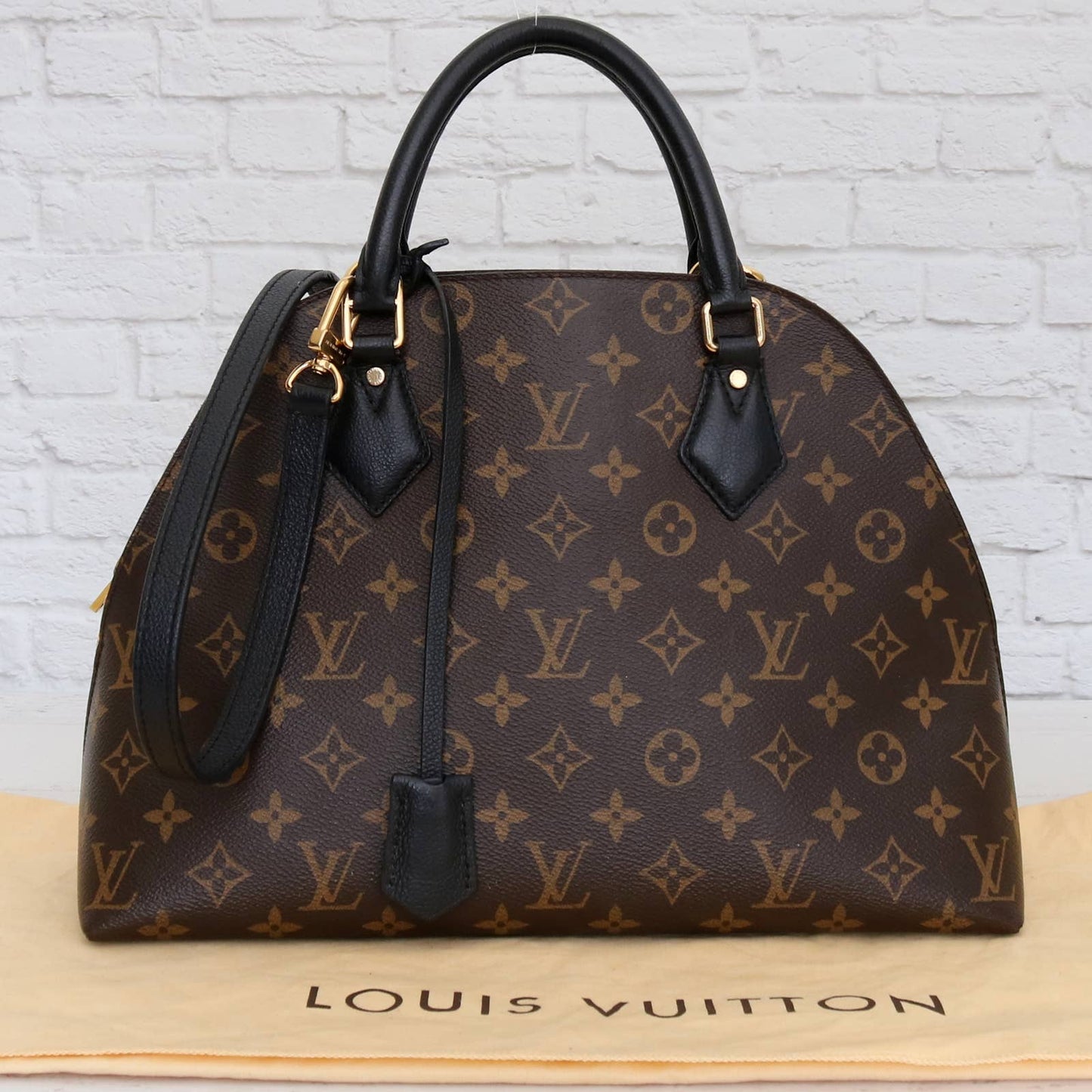 Louis Vuitton Alma B'N'B Monogram Black Shoulder Bag & Satchel