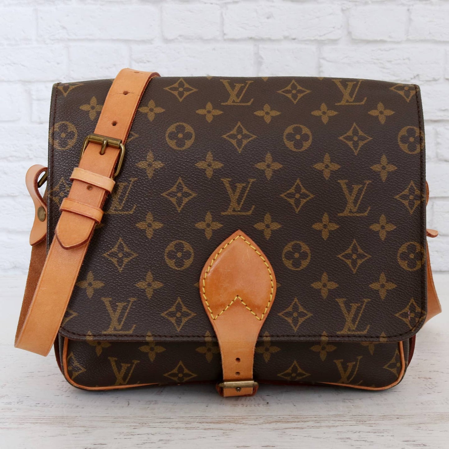 Louis Vuitton Cartouchiere GM Monogram Crossbody Shoulder Bag