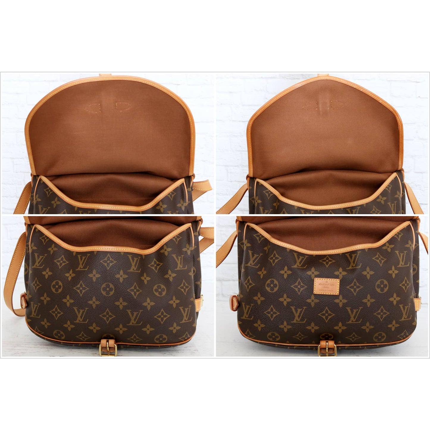 Louis Vuitton Saumur 30 Monogram Crossbody Canvas Handbag Messenger LV