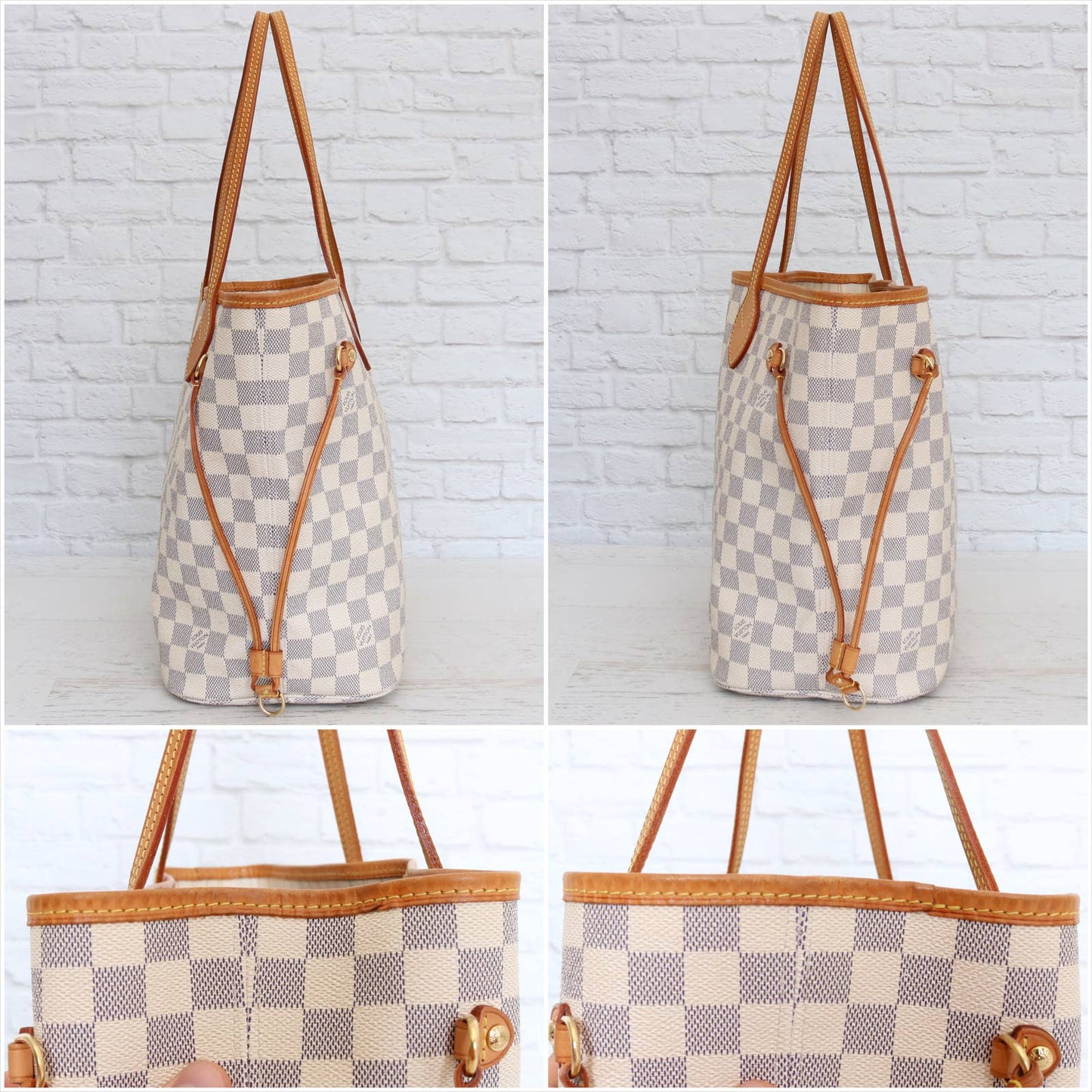 Louis Vuitton Neverfull MM Damier Azur Tote