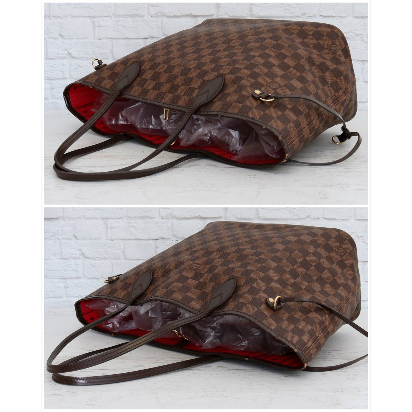 Louis Vuitton Neverfull MM Damier Ebene Tote in Box & Dust Bag