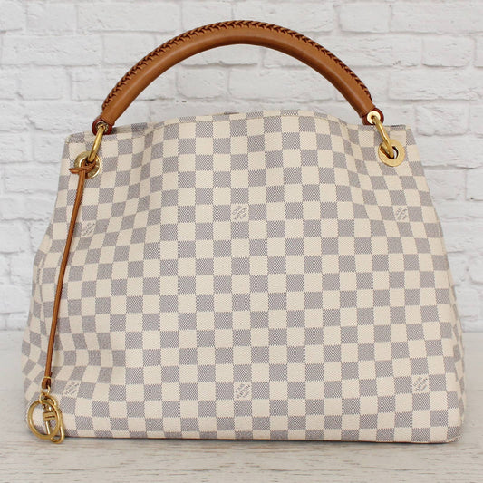 Louis Vuitton Artsy MM Damier Azur Large White Tote