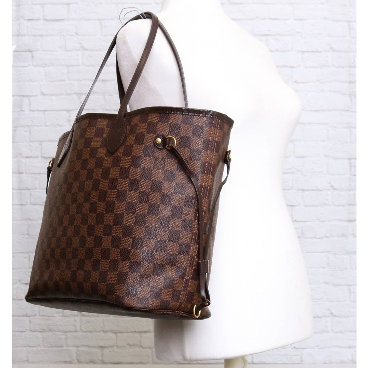 Louis Vuitton Neverfull MM Damier Ebene Tote