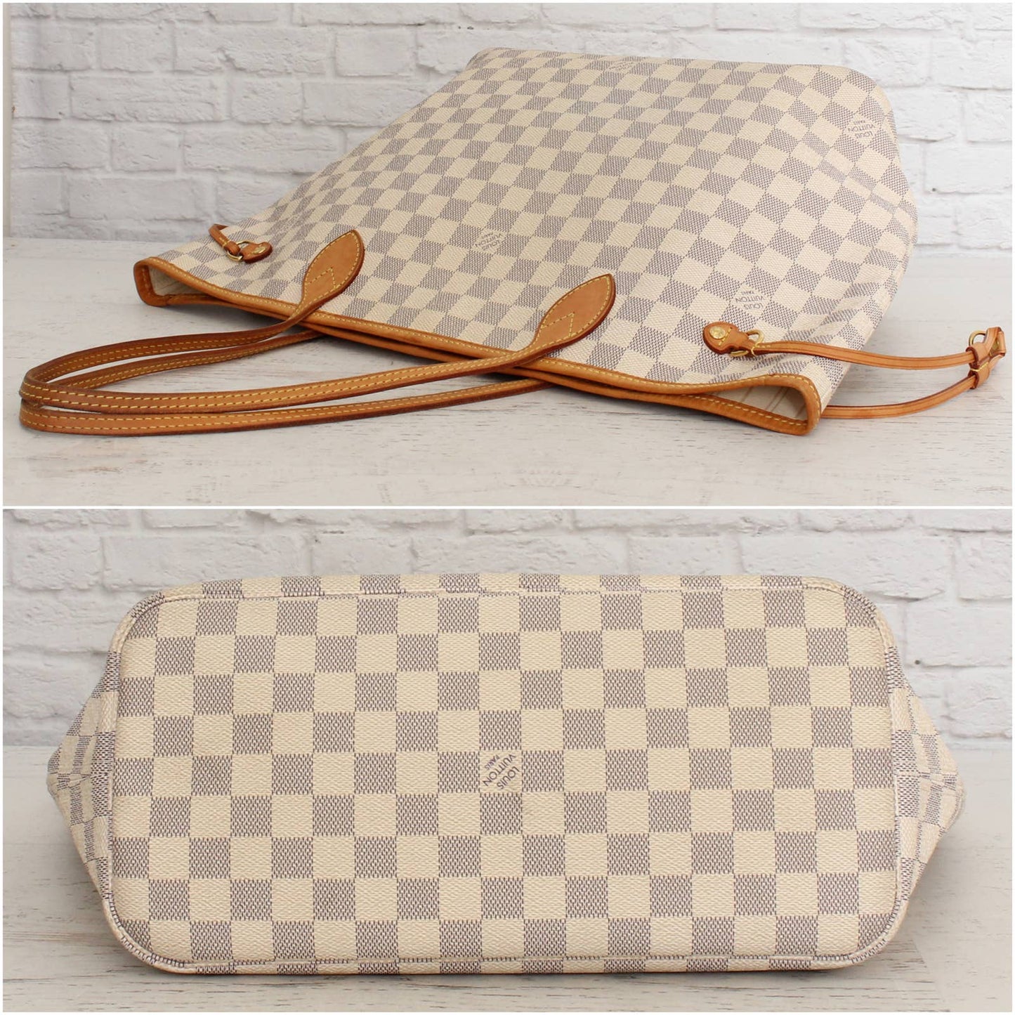 Louis Vuitton Neverfull MM Damier Azur Tote