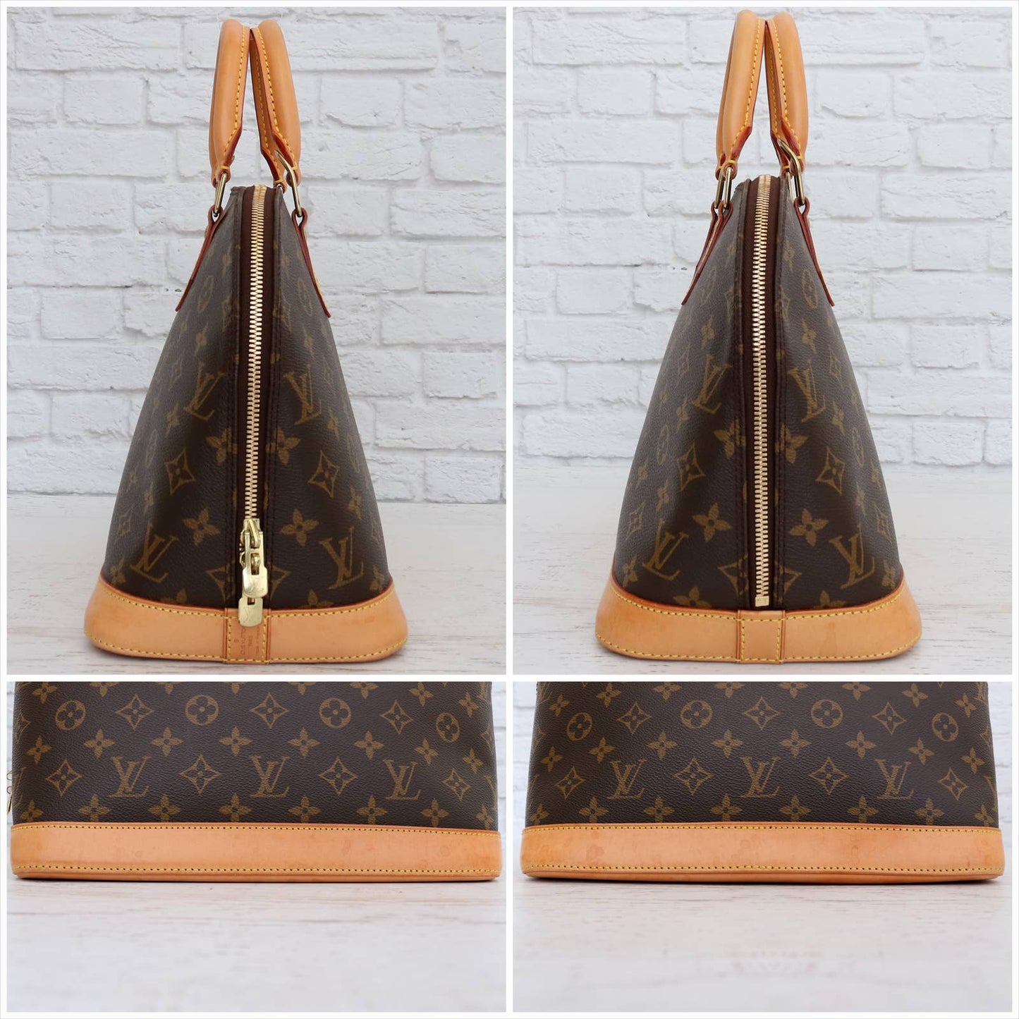 Louis Vuitton Alma MM Monogram Satchel