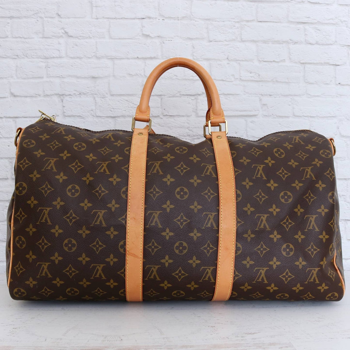 Louis Vuitton Keepall Bandouliere 50 Monogram Satchel & Shoulder Bag