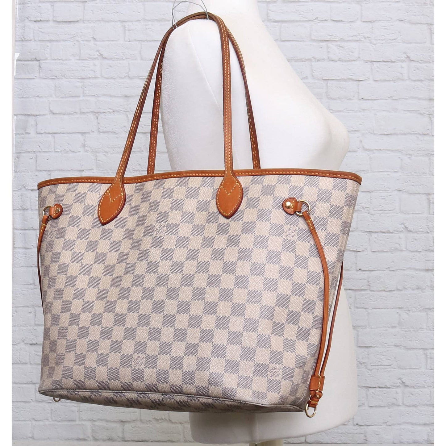 Louis Vuitton Neverfull MM Damier Azur Tote