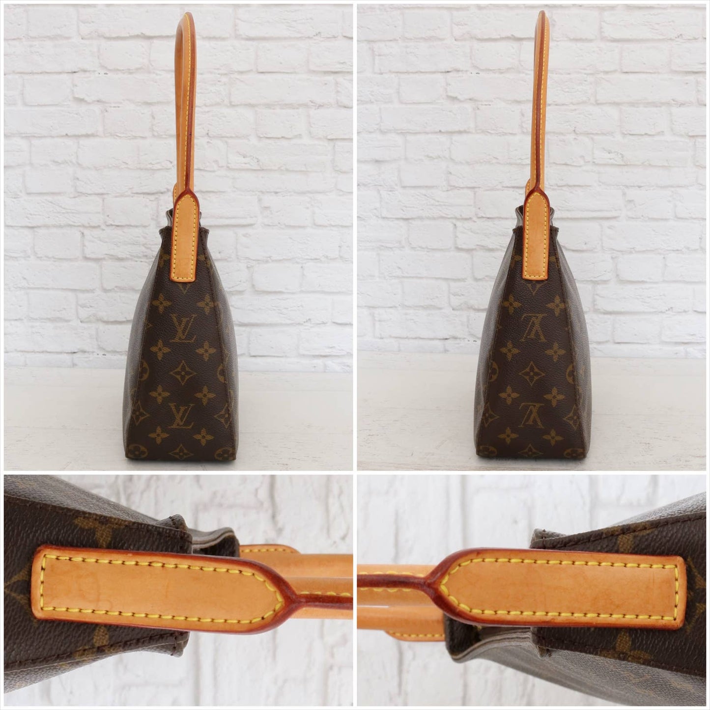 Louis Vuitton Looping MM Monogram Shoulder Bag Purse