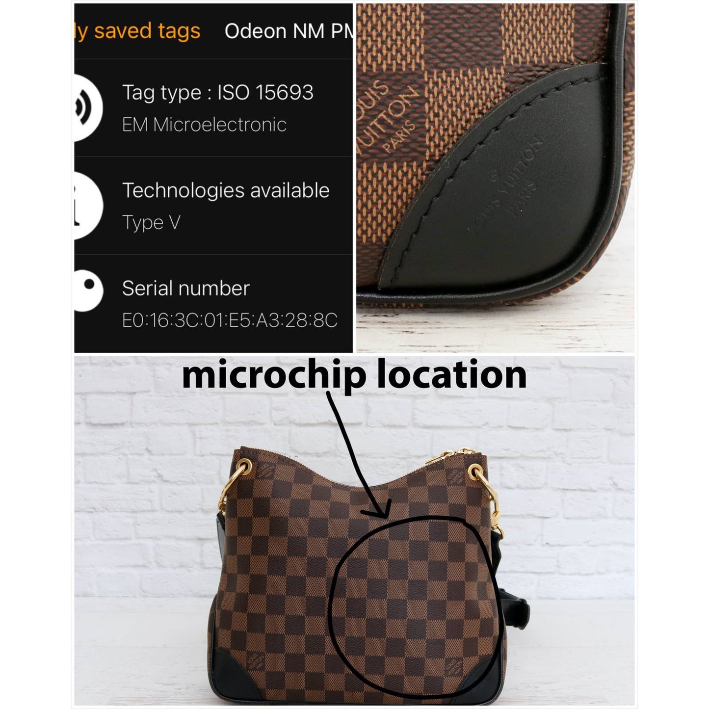 Louis Vuitton Odeon NM PM Damier Ebene Crossbody