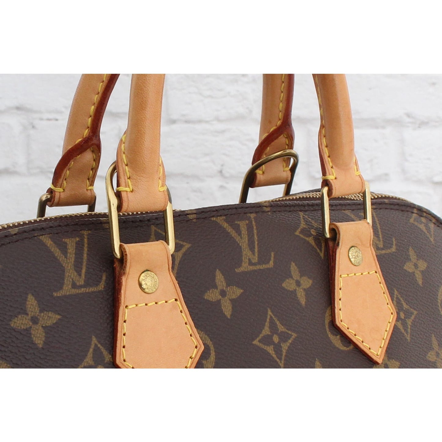 Louis Vuitton Alma MM Monogram Satchel